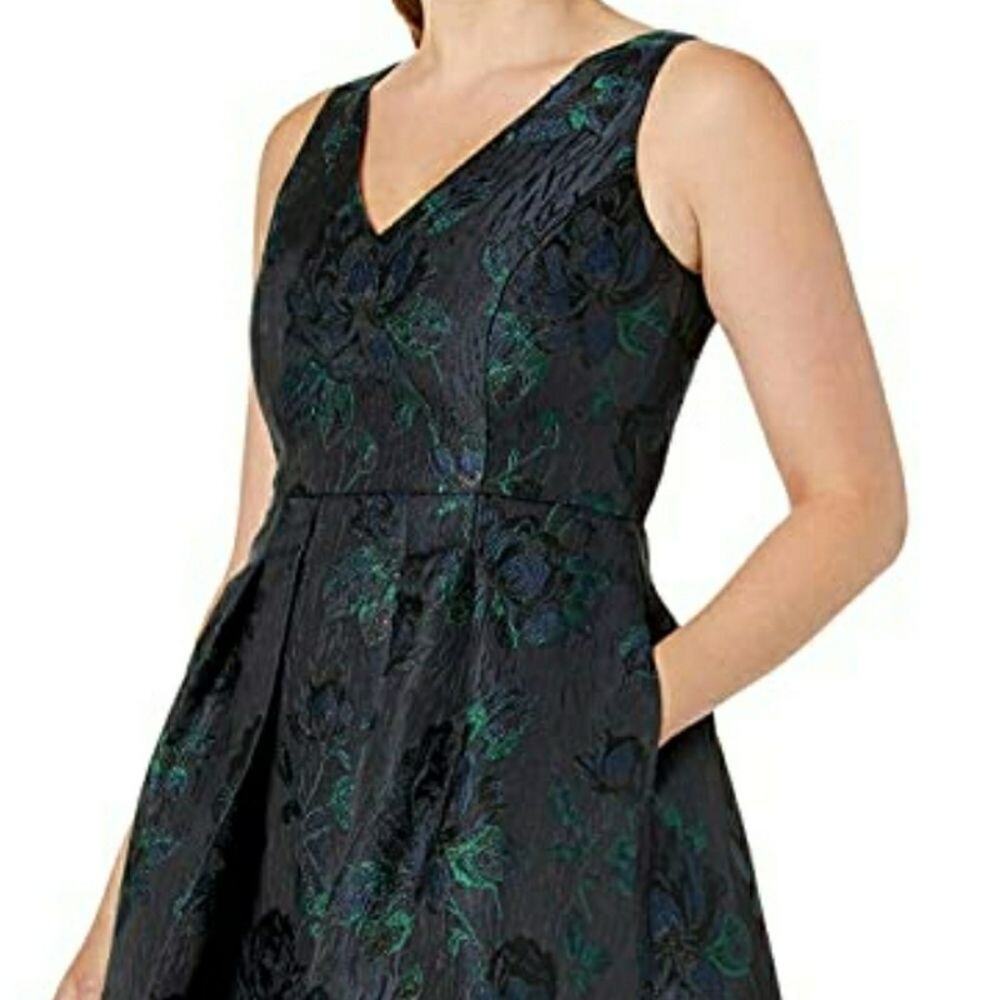 Aidan by Aidan Mattox Jacquard High Low Dress - Picture 3 of 10